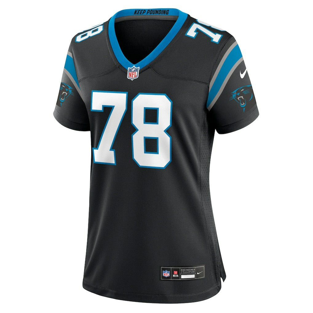 Popo Aumavae Carolina Panthers Women's Team Game Jersey - Black on sale