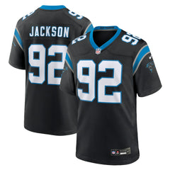 Cam Jackson Carolina Panthers Team Game Jersey - Black for sale