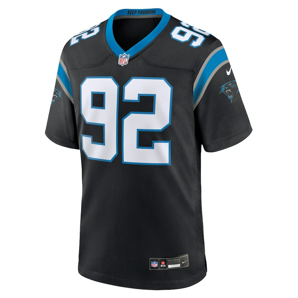 Cam Jackson Carolina Panthers Team Game Jersey - Black for sale