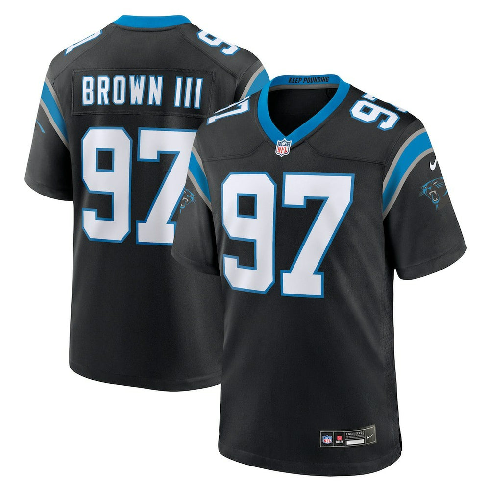 Bobby Brown III Carolina Panthers Team Game Jersey - Black discount