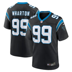 Tershawn Wharton Carolina Panthers Team Game Jersey - Black sale