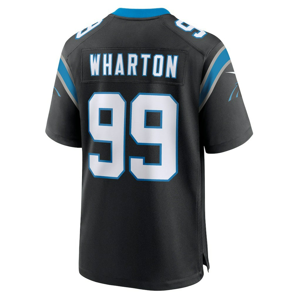 Tershawn Wharton Carolina Panthers Team Game Jersey - Black sale