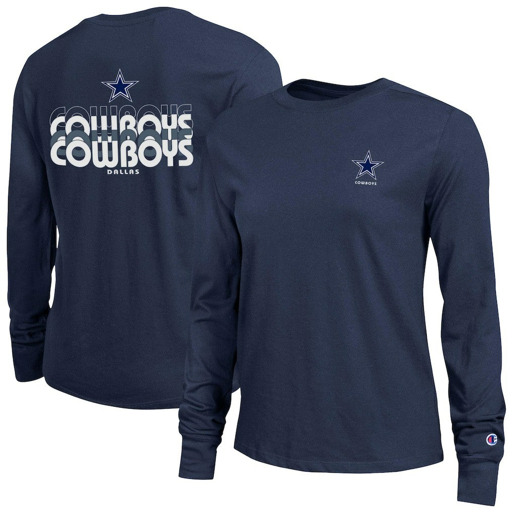 Dallas Cowboys Champion Women's Core Long-Sleeve T-Shirt - Navy for sale