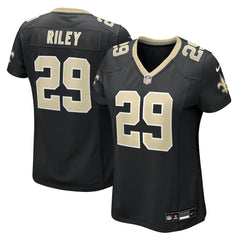 Quincy Riley New Orleans Saints Women's Team Game Jersey - Black outlet