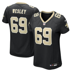 Barry Wesley New Orleans Saints Women's Team Game Jersey - Black cheap