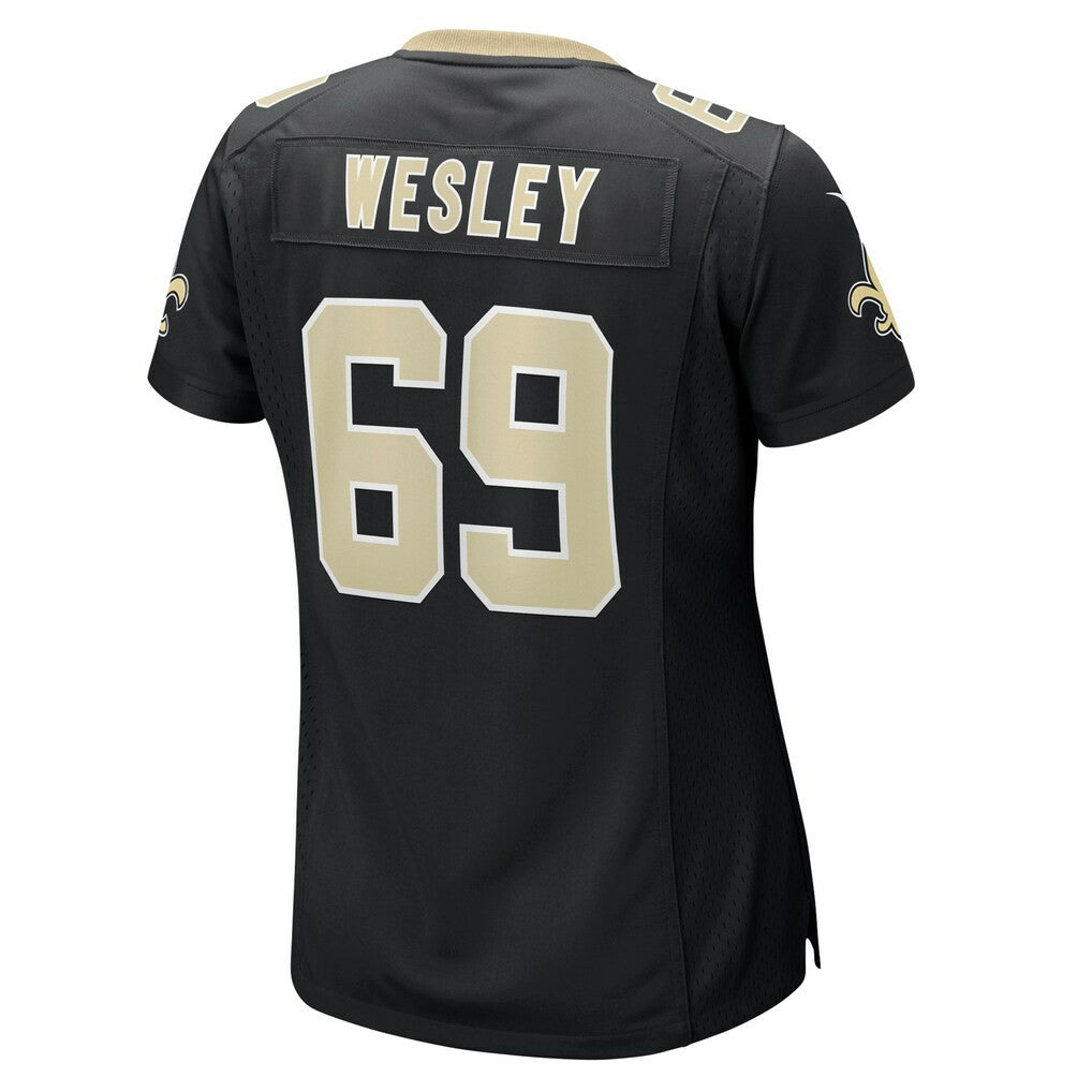 Barry Wesley New Orleans Saints Women's Team Game Jersey - Black cheap