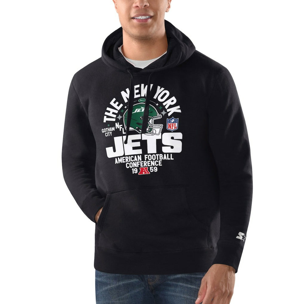 New York Jets Starter Gotham City Hoodie - Black for sale