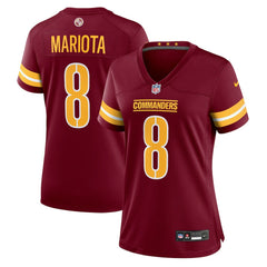 Marcus Mariota Washington Commanders Women's Team Game Jersey - Burgundy for sale