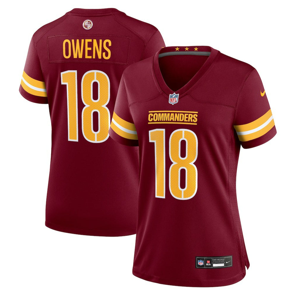 Tyler Owens Washington Commanders Women's Team Game Jersey - Burgundy outlet