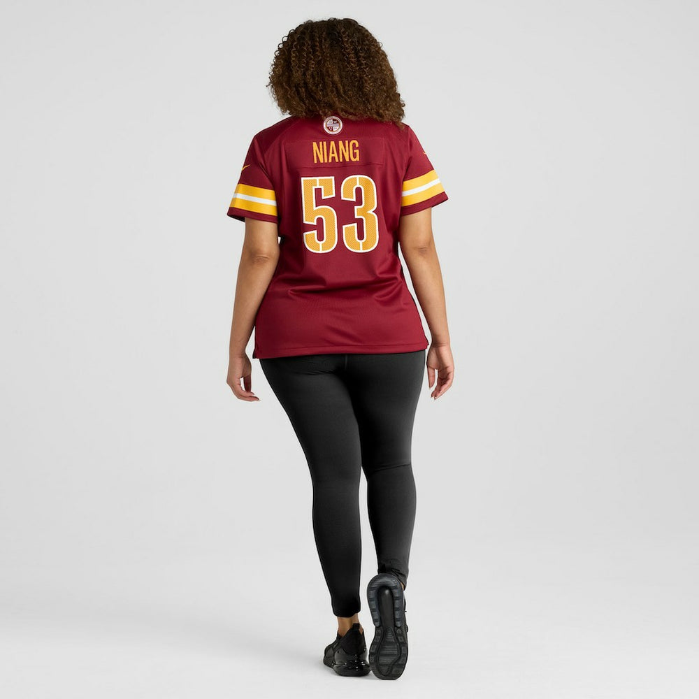 Lucas Niang Washington Commanders Women's Team Game Jersey - Burgundy cheap