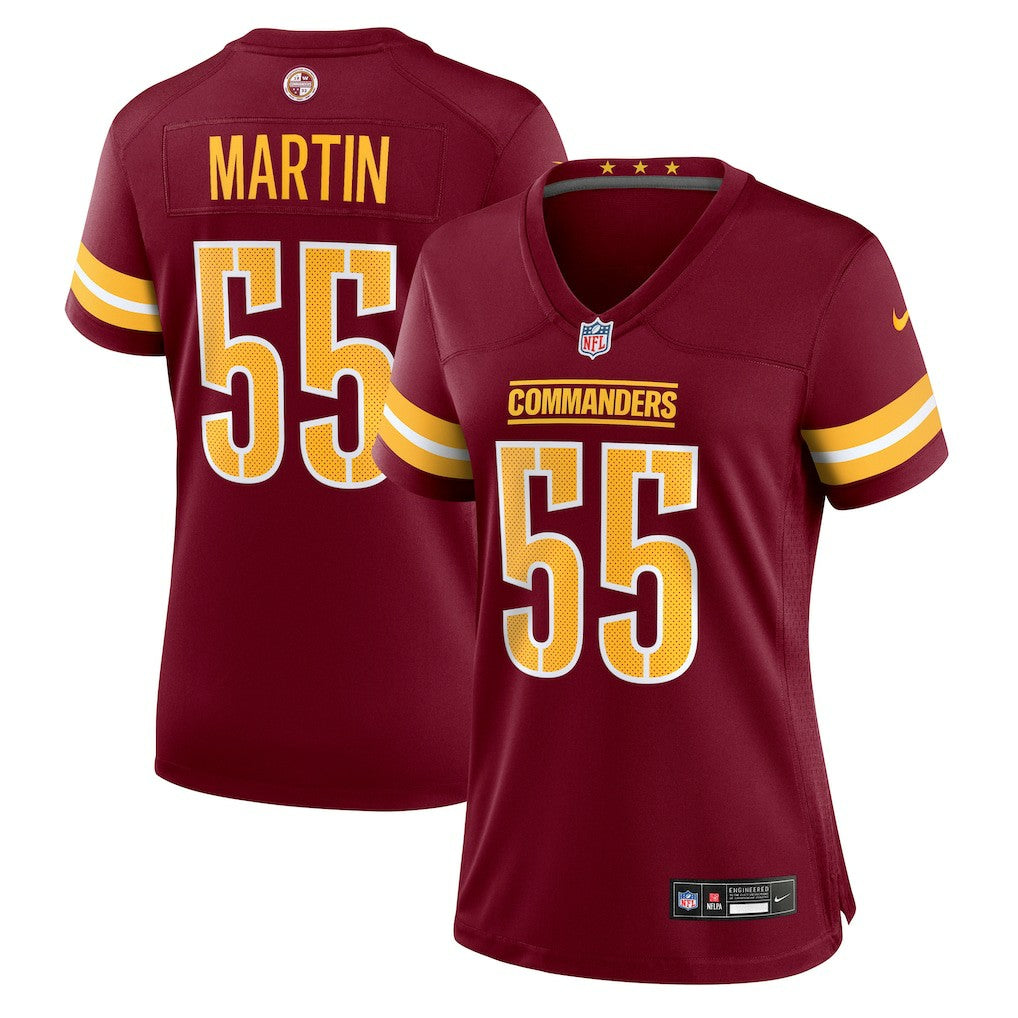 Jacob Martin Washington Commanders Women's Team Game Jersey - Burgundy online