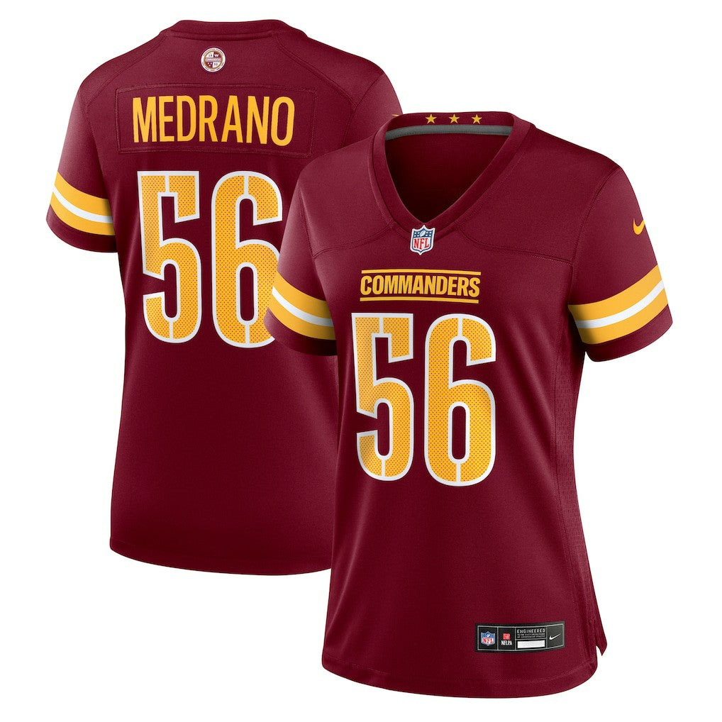 Kain Medrano Washington Commanders Women's Team Game Jersey - Burgundy discount