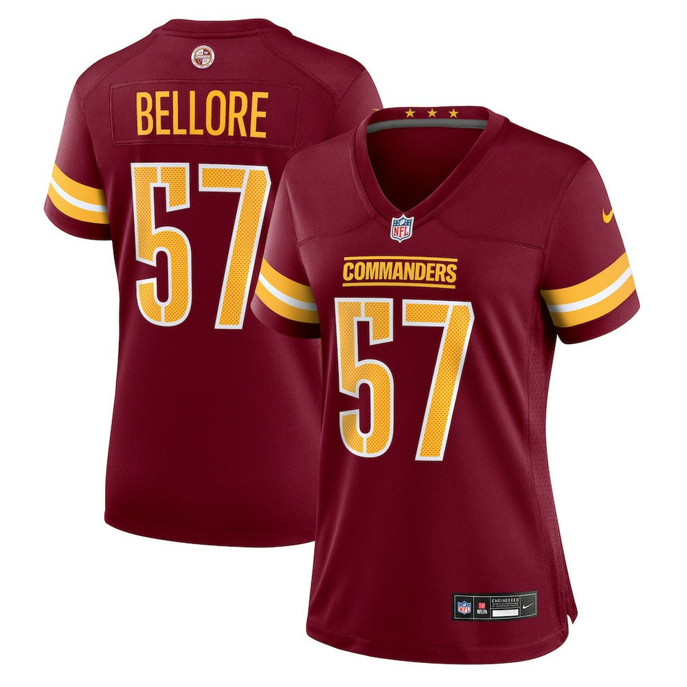 Nick Bellore Washington Commanders Women's Team Game Jersey - Burgundy for sale