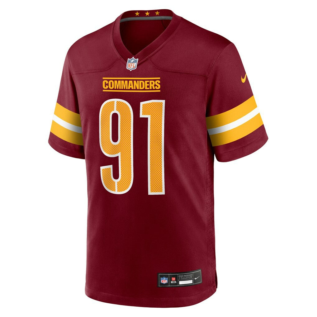 Deatrich Wise Jr. Washington Commanders Team Game Jersey - Burgundy discount
