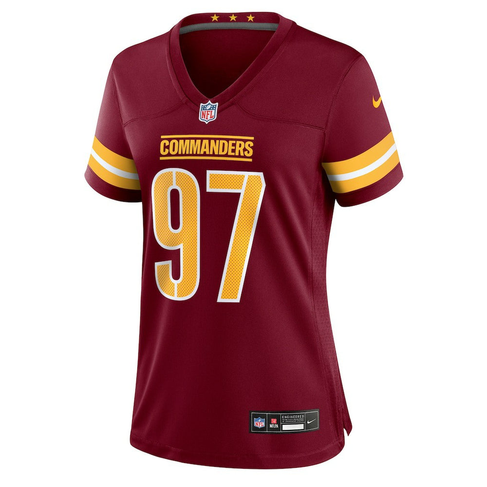 Eddie Goldman Washington Commanders Women's Team Game Jersey - Burgundy sale