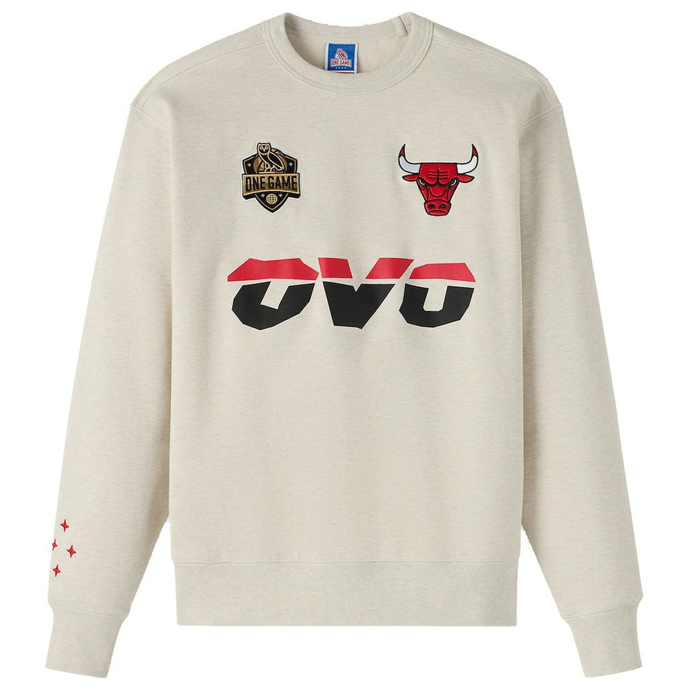 Chicago Bulls OVO x NBA Fleece Sweatshirt - Natural cheap