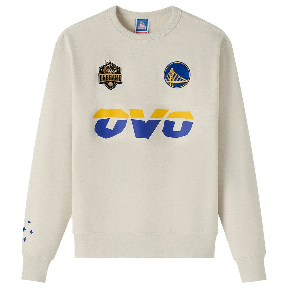 Golden State Warriors OVO x NBA Fleece Sweatshirt sale - Natural on sale
