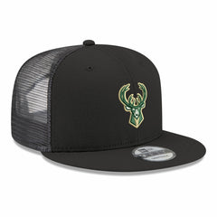 Milwaukee Bucks Core Logo Meshback 9FIFTY Snapback Hat - Black online
