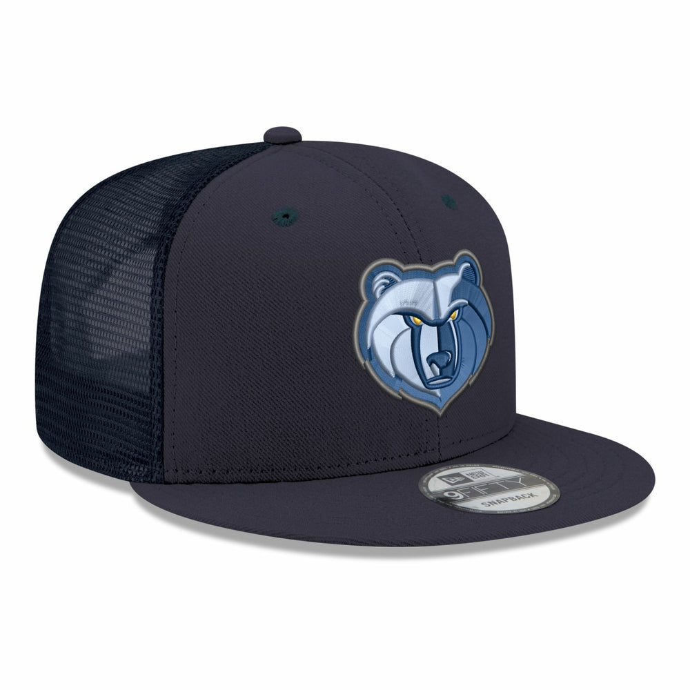 Memphis Grizzlies Core Logo Meshback 9FIFTY Snapback Hat - Navy cheap