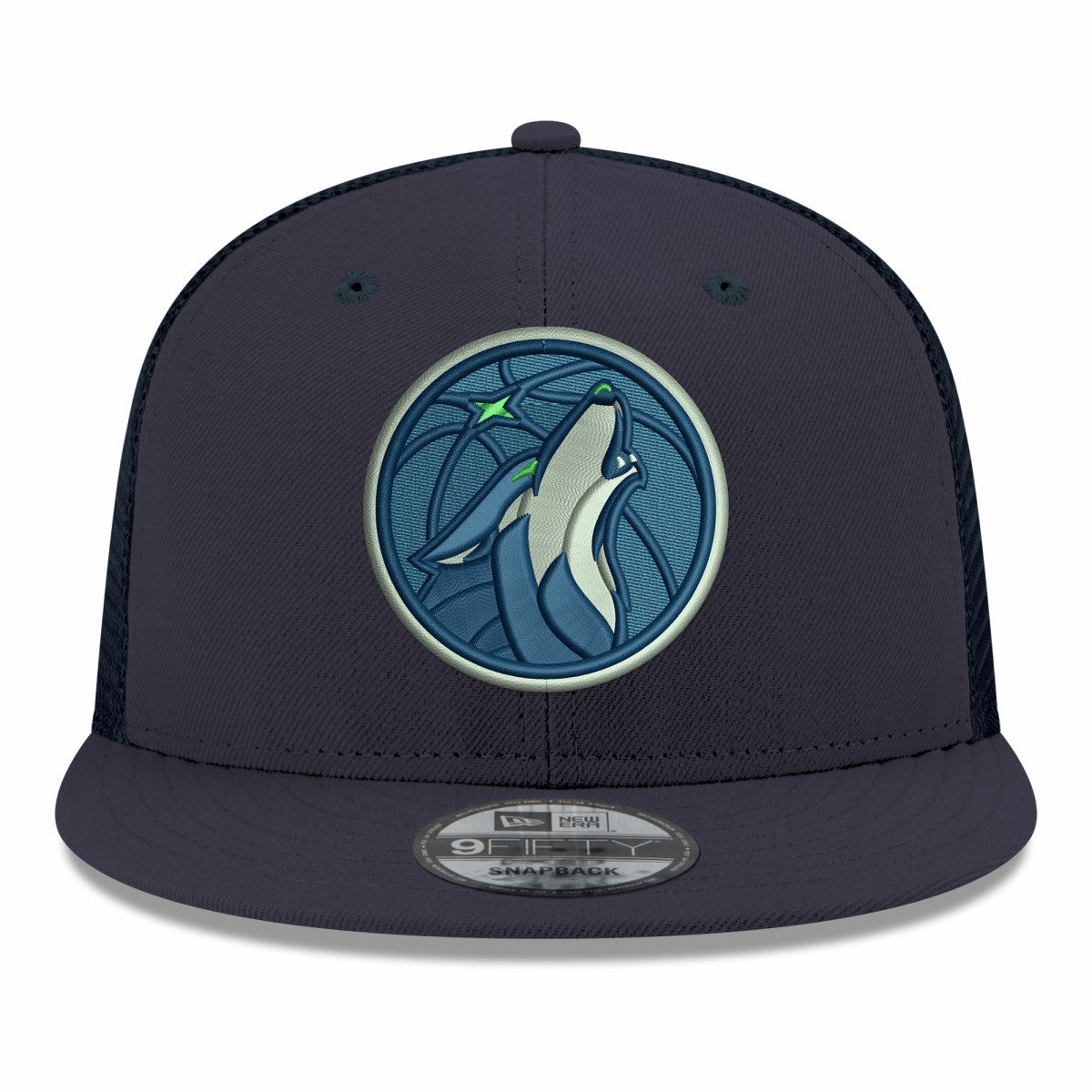 Minnesota Timberwolves Core Logo Meshback 9FIFTY Snapback Hat - Navy outlet