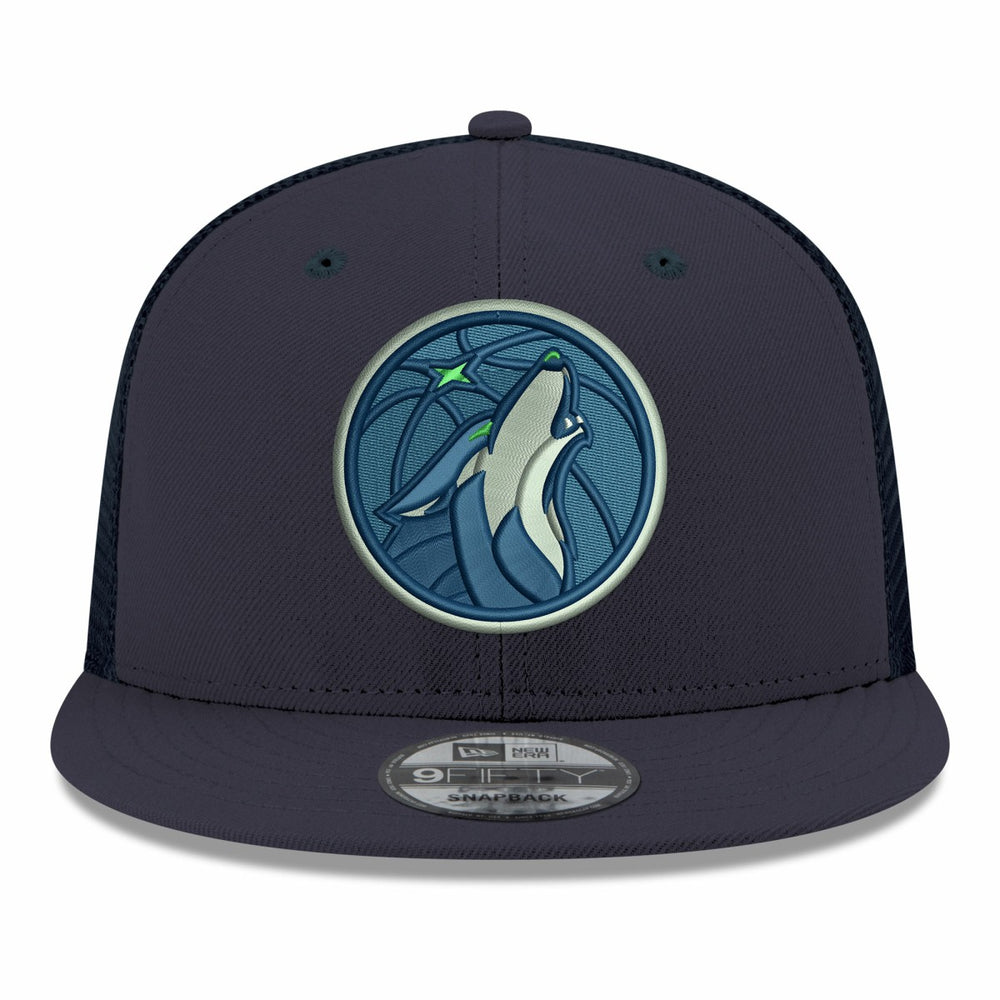 Minnesota Timberwolves Core Logo Meshback 9FIFTY Snapback Hat - Navy outlet