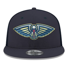 New Orleans Pelicans Core Logo Meshback 9FIFTY Snapback Hat - Navy outlet
