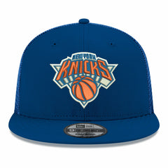 New York Knicks Core Logo Meshback 9FIFTY Snapback Hat - Blue sale