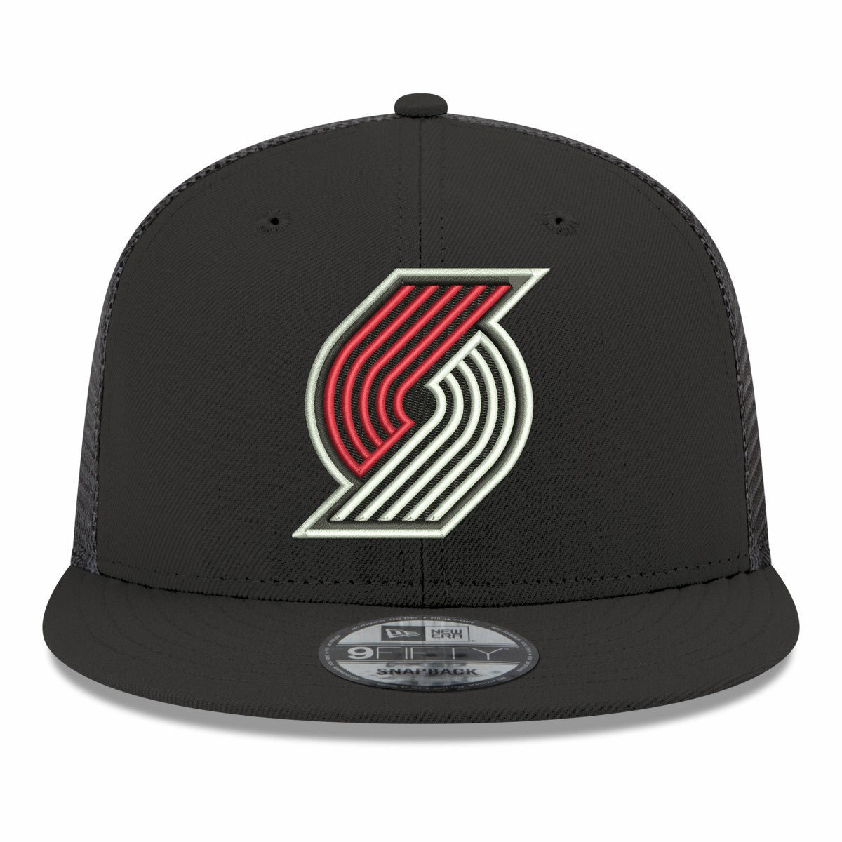Portland Trail Blazers Core Logo Meshback 9FIFTY Snapback Hat - Black sale