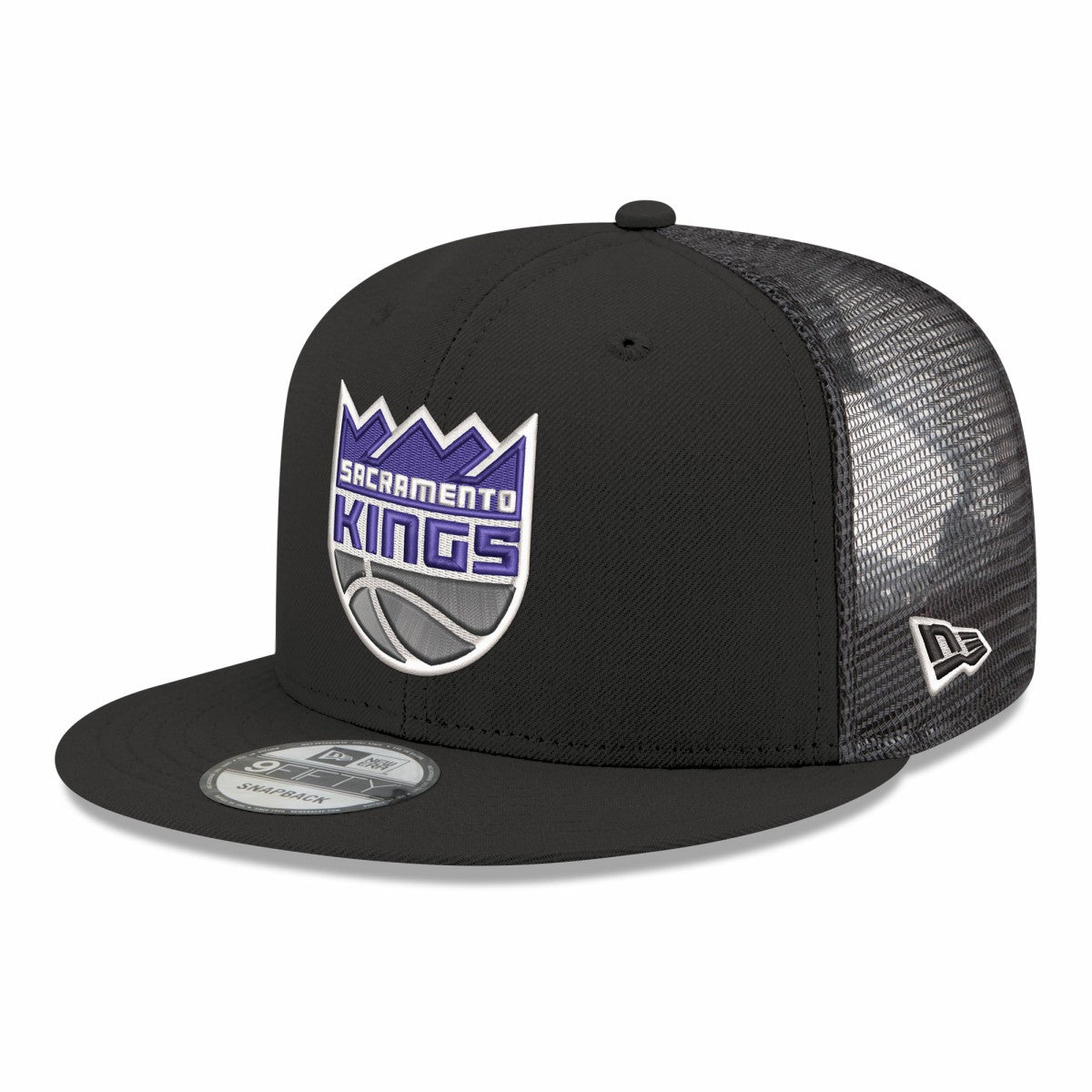 Sacramento Kings Core Logo Meshback 9FIFTY Snapback Hat - Black on sale