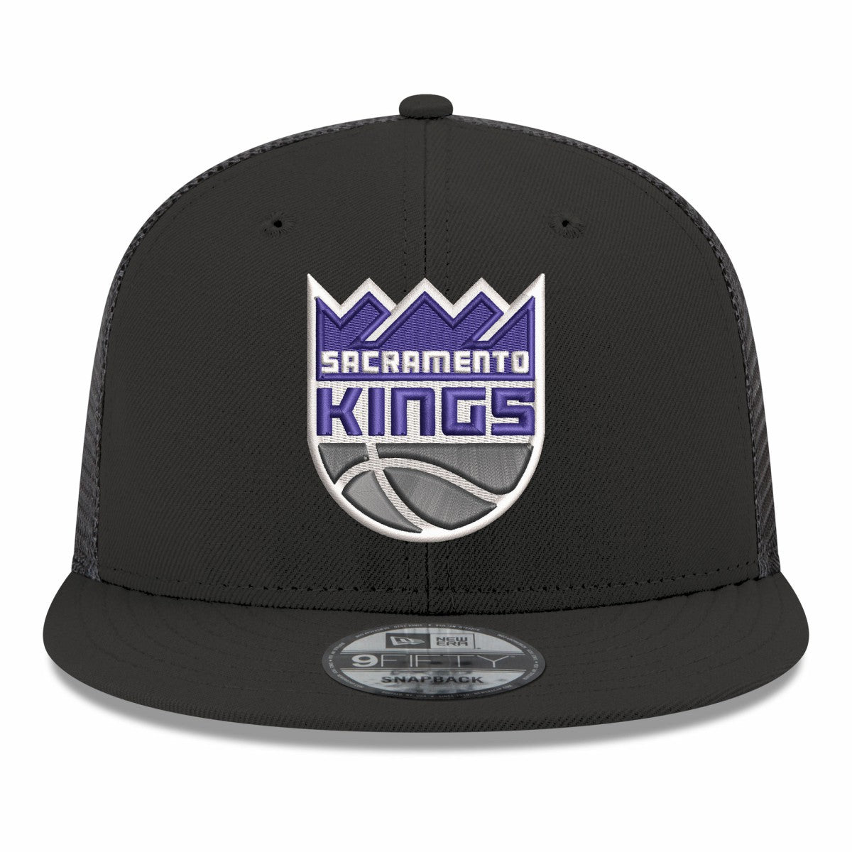 Sacramento Kings Core Logo Meshback 9FIFTY Snapback Hat - Black on sale