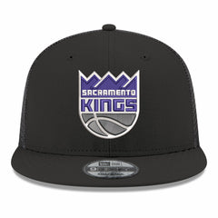 Sacramento Kings Core Logo Meshback 9FIFTY Snapback Hat - Black on sale