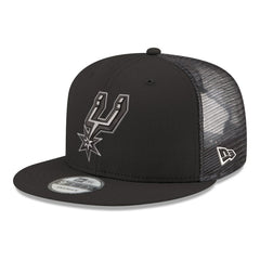 San Antonio Spurs Core Logo Meshback 9FIFTY Snapback Hat - Black for sale
