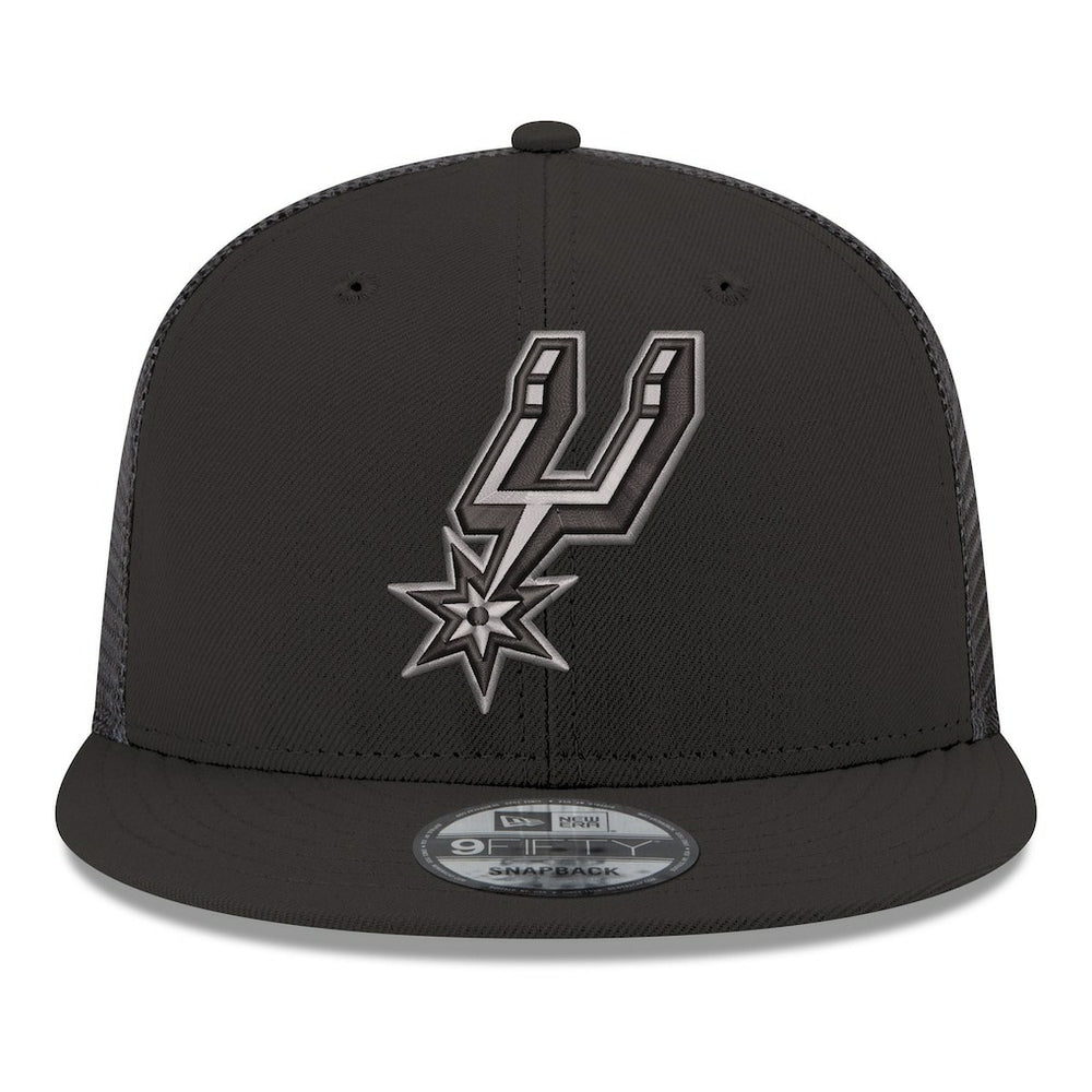 San Antonio Spurs Core Logo Meshback 9FIFTY Snapback Hat - Black for sale
