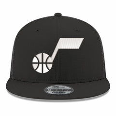 Utah Jazz Core Logo Meshback 9FIFTY Snapback Hat - Black cheap