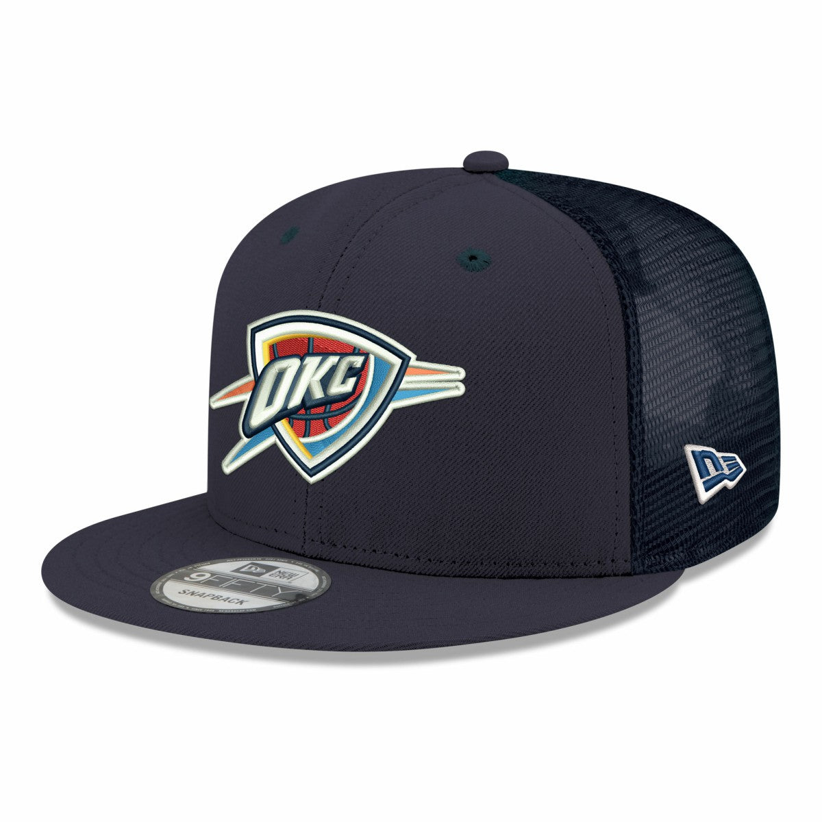 Oklahoma City Thunder Core Logo Meshback 9FIFTY Snapback Hat - Navy cheap