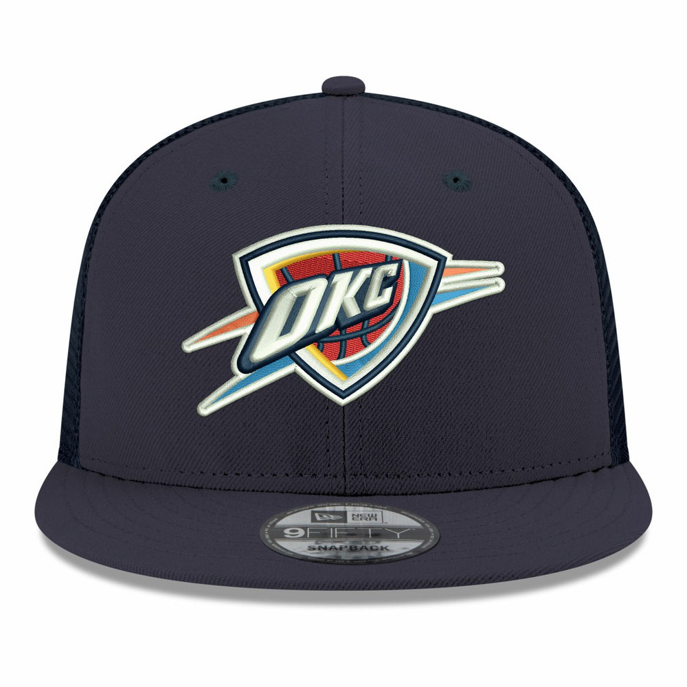 Oklahoma City Thunder Core Logo Meshback 9FIFTY Snapback Hat - Navy cheap
