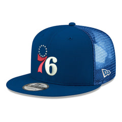 Philadelphia 76ers Core Logo Meshback 9FIFTY Snapback Hat - Royal online