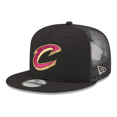 Cleveland Cavaliers Core Logo Meshback 9FIFTY Snapback Hat sale - Black outlet