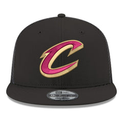 Cleveland Cavaliers Core Logo Meshback 9FIFTY Snapback Hat sale - Black outlet