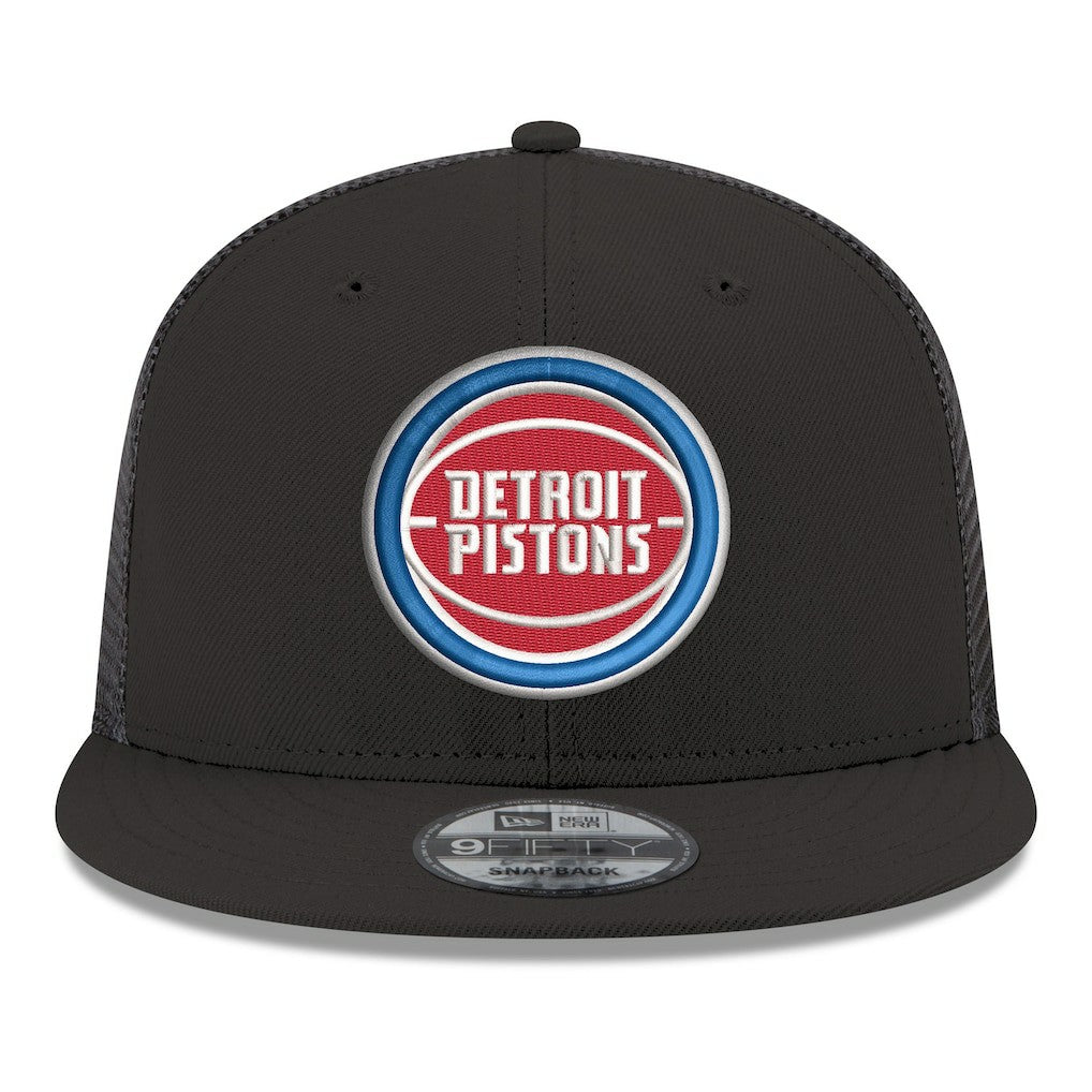 Detroit Pistons Core Logo Meshback 9FIFTY Snapback Hat sale - Black on sale
