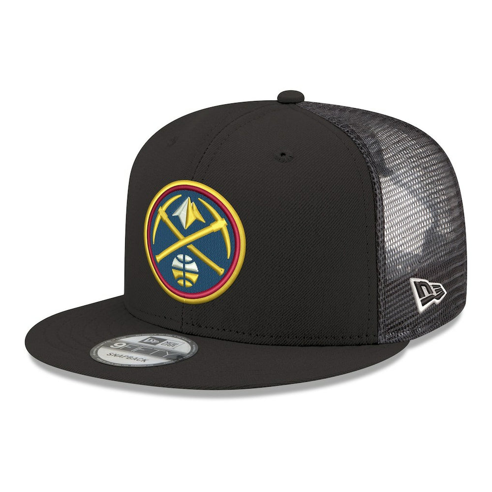 Denver Nuggets Core Logo Meshback 9FIFTY Snapback Hat sale - Black for sale