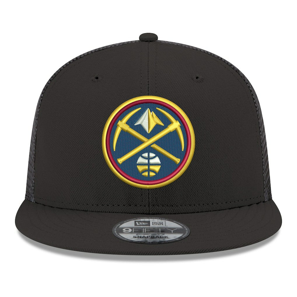 Denver Nuggets Core Logo Meshback 9FIFTY Snapback Hat sale - Black for sale