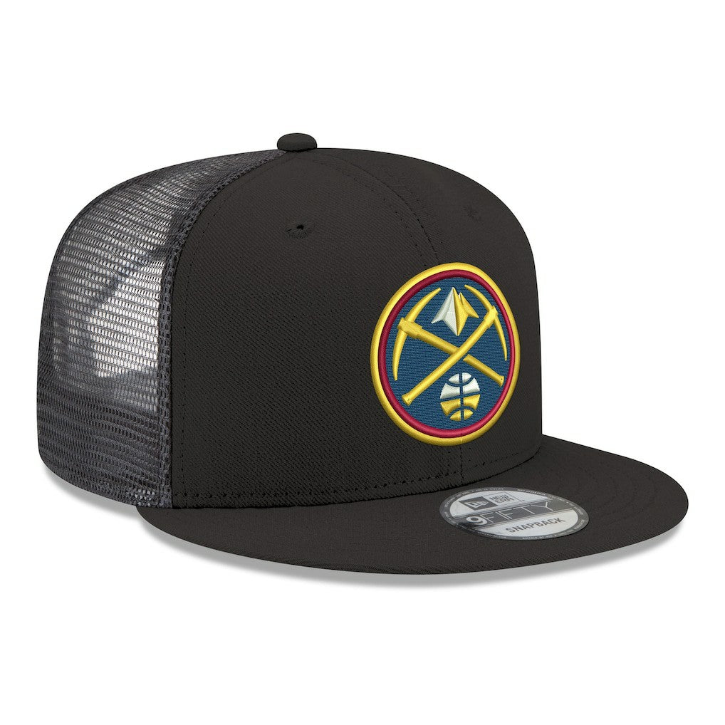 Denver Nuggets Core Logo Meshback 9FIFTY Snapback Hat sale - Black for sale