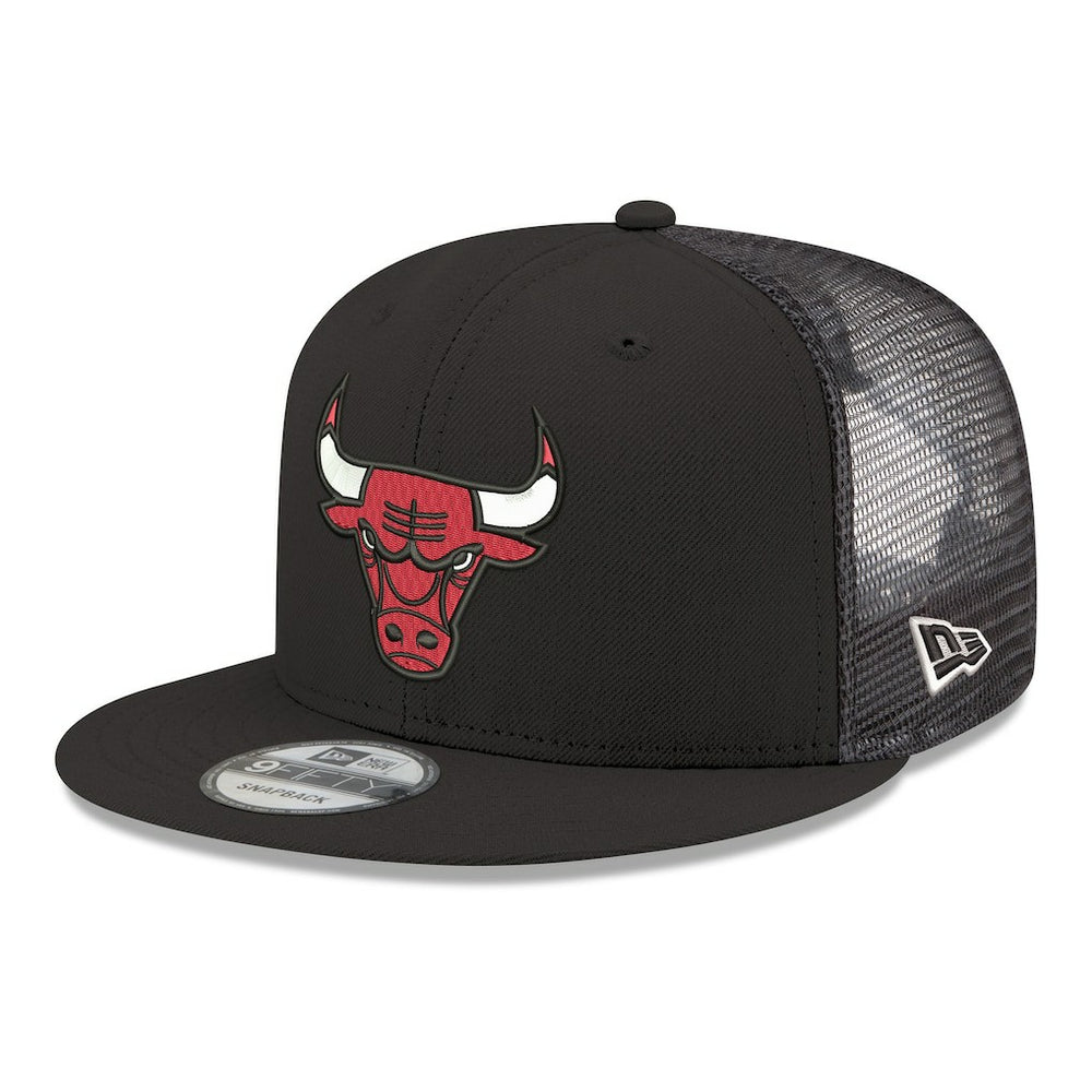 Chicago Bulls Core Logo Meshback 9FIFTY Snapback Hat - Black shop