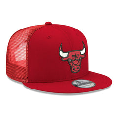 Chicago Bulls Core Logo Meshback 9FIFTY Snapback Hat - Red cheap