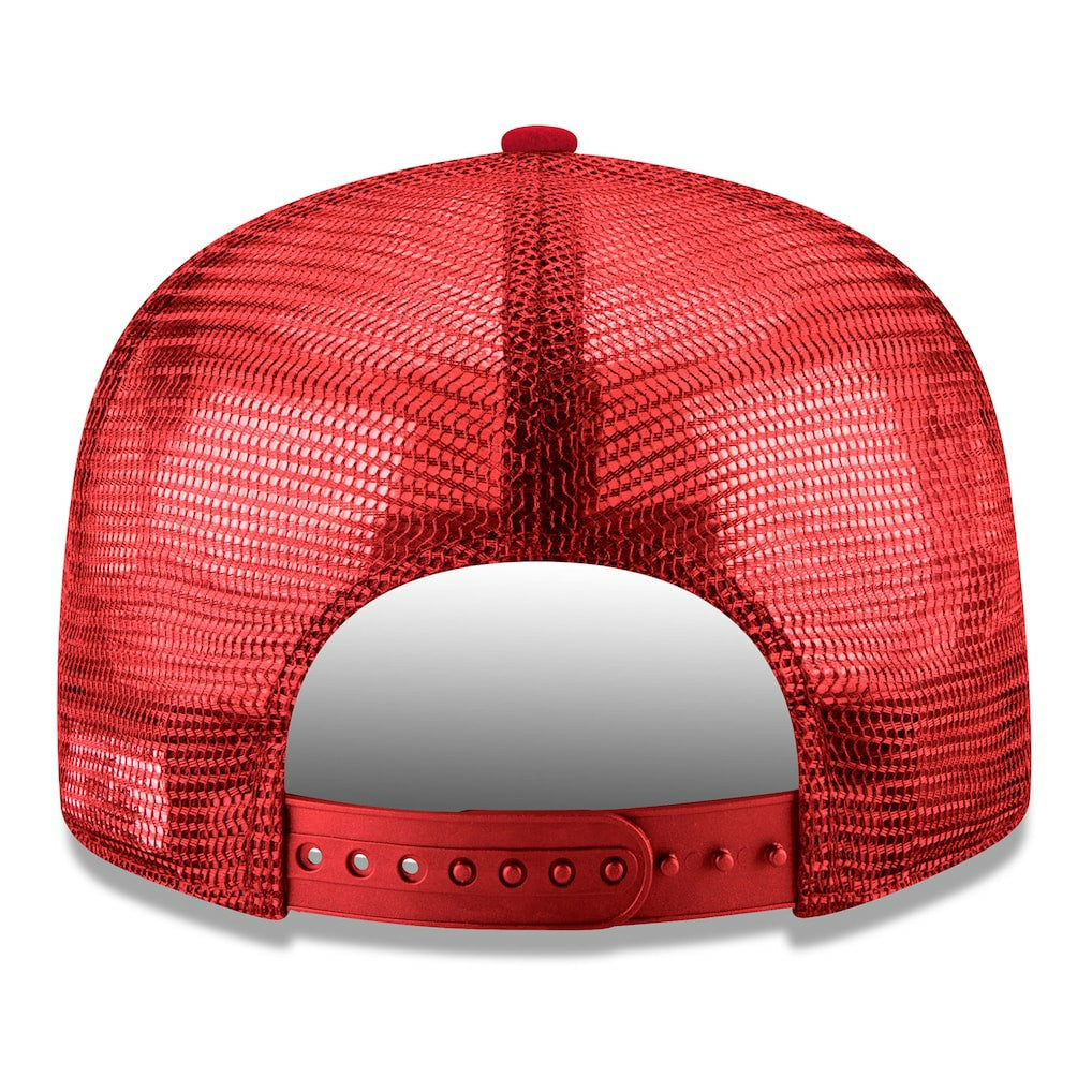 Chicago Bulls Core Logo Meshback 9FIFTY Snapback Hat - Red cheap