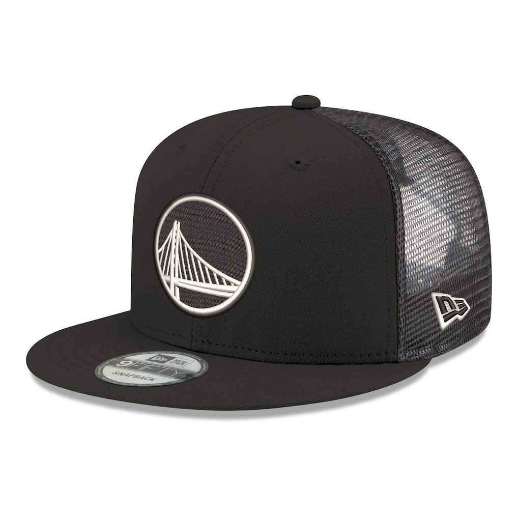 Golden State Warriors Core Logo Meshback 9FIFTY Snapback Hat sale - Black sale