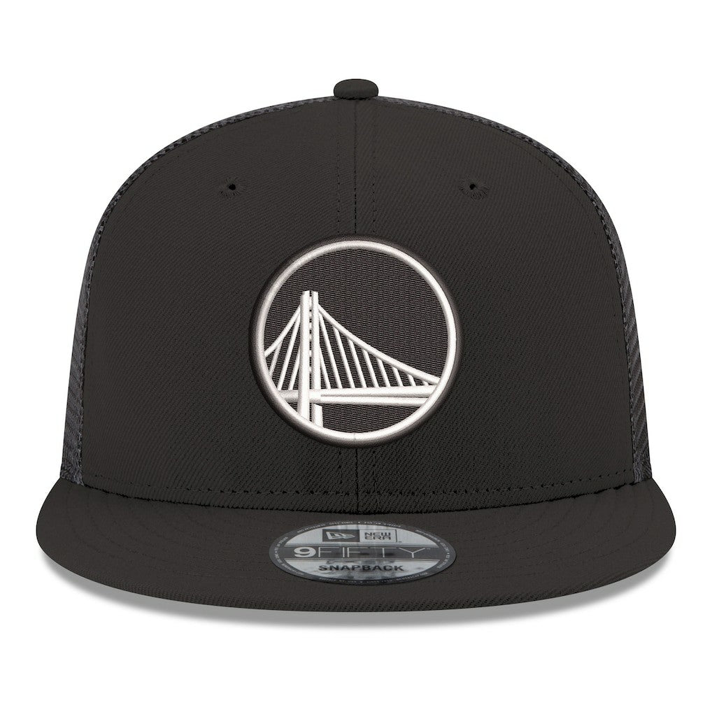 Golden State Warriors Core Logo Meshback 9FIFTY Snapback Hat sale - Black sale