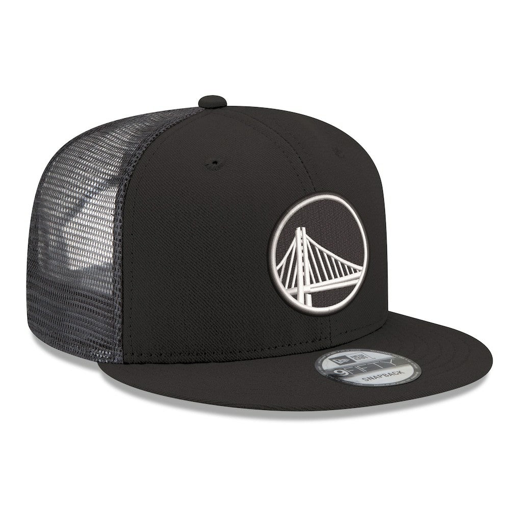 Golden State Warriors Core Logo Meshback 9FIFTY Snapback Hat sale - Black sale