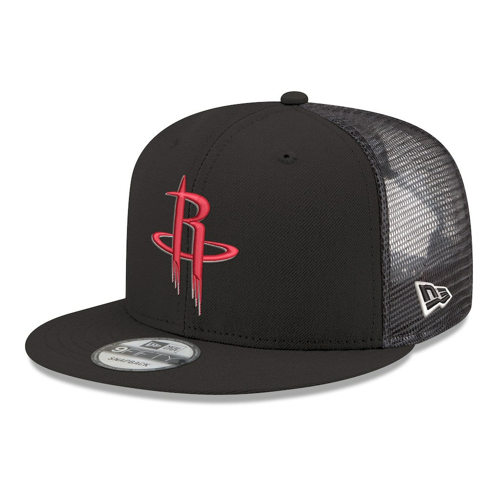 Houston Rockets Core Logo Meshback 9FIFTY Snapback Hat sale - Black outlet